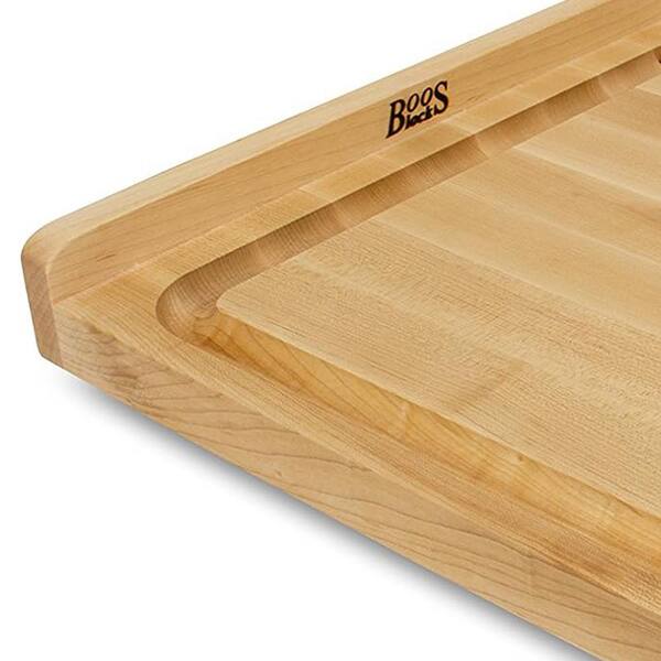 JOHN BOOS 20 in. x 15 in. Rectangular Maple Wood Edge Grain Reversible Kitchen  Cutting Board with Maintenance Set CB1054-1M2015150 + MYSCRMAPP - The Home  Depot
