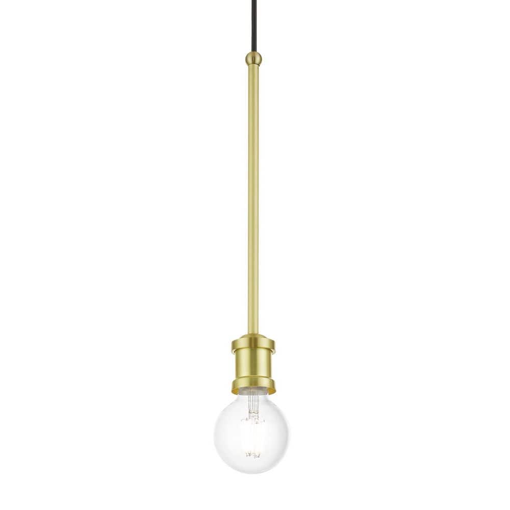 Lansdale Mini 5" Satin Brass Indoor/Outdoor Pendant Light