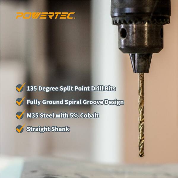 Drill Bit High Performance 90 Degrees HSS-Co M35 Titanium Drill Bit Set Tool 5 Pcs Diameter Metalworking Drill Bit Drill Bit High Performance 90 Degrees HSS-Co M35 Titanium Drill Bit Set Tool 5 Pcs Diameter Metalworking Drill Bit