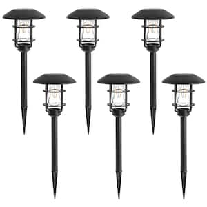 Hampton Bay Solar Black LED Path Light Outdoor Landscape with V ...