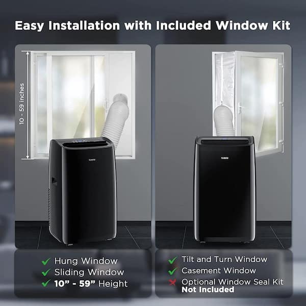 TURBRO Portable Air Conditioner Window Vent Kit, Window Slide Kit