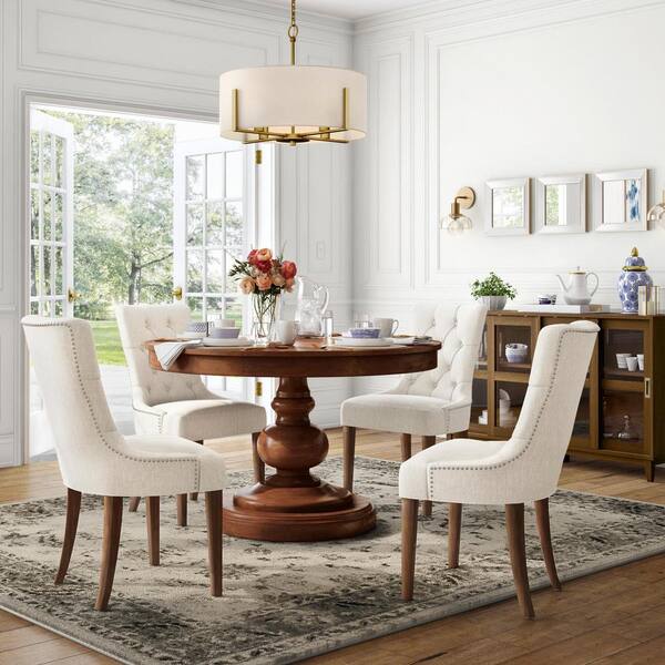 Stylewell Bakerford Walnut Finish, Home Depot Lights For Dining Room Chairs