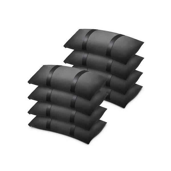 400 lb. Oxford Fabric Patio Umbrella Base in Black Weatherproof Sand Bags Heavy Duty Outdoor 8 Pack