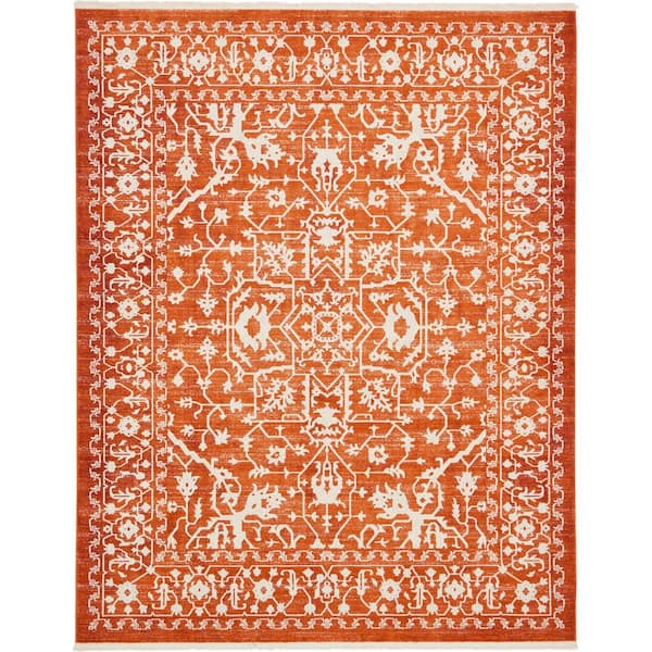 Unique Loom New Classical Olympia Terracotta 8' 0 x 10' 0 Area Rug