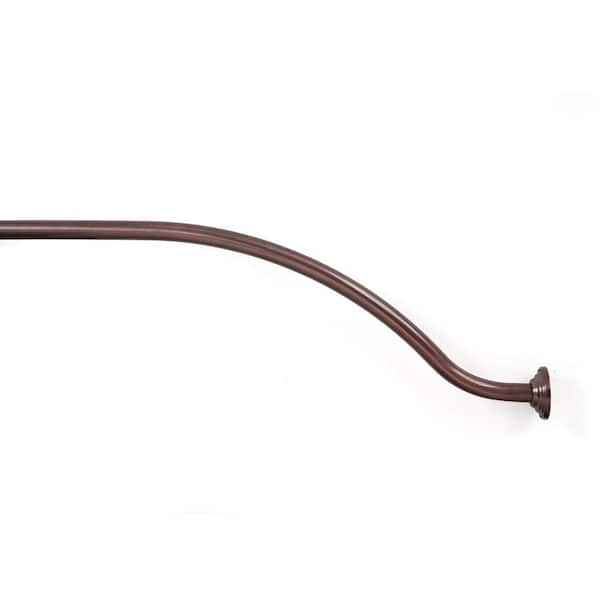CLASSIC COLLECTION SHWR ROD 72 CURVED OR BRONZE HD61401 - The Home Depot