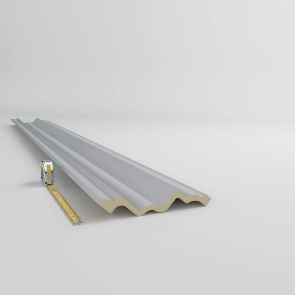 Ethan 96" Gray Polyurethane Crown Moulding