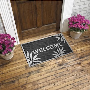 Outer Bridge Silver 18 in. x 28 in. Rectangular Door Mat