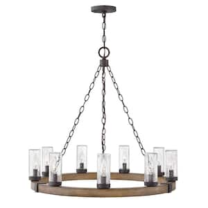 Sawyer 9-Light Sequoia Outdoor Single Tier Chandelier