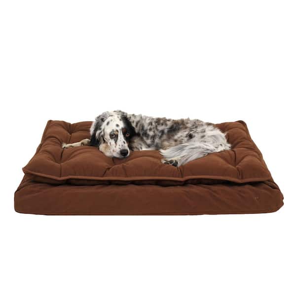 Carolina Pet Company Small Chocolate Luxury Pillow Top Mattress Bed