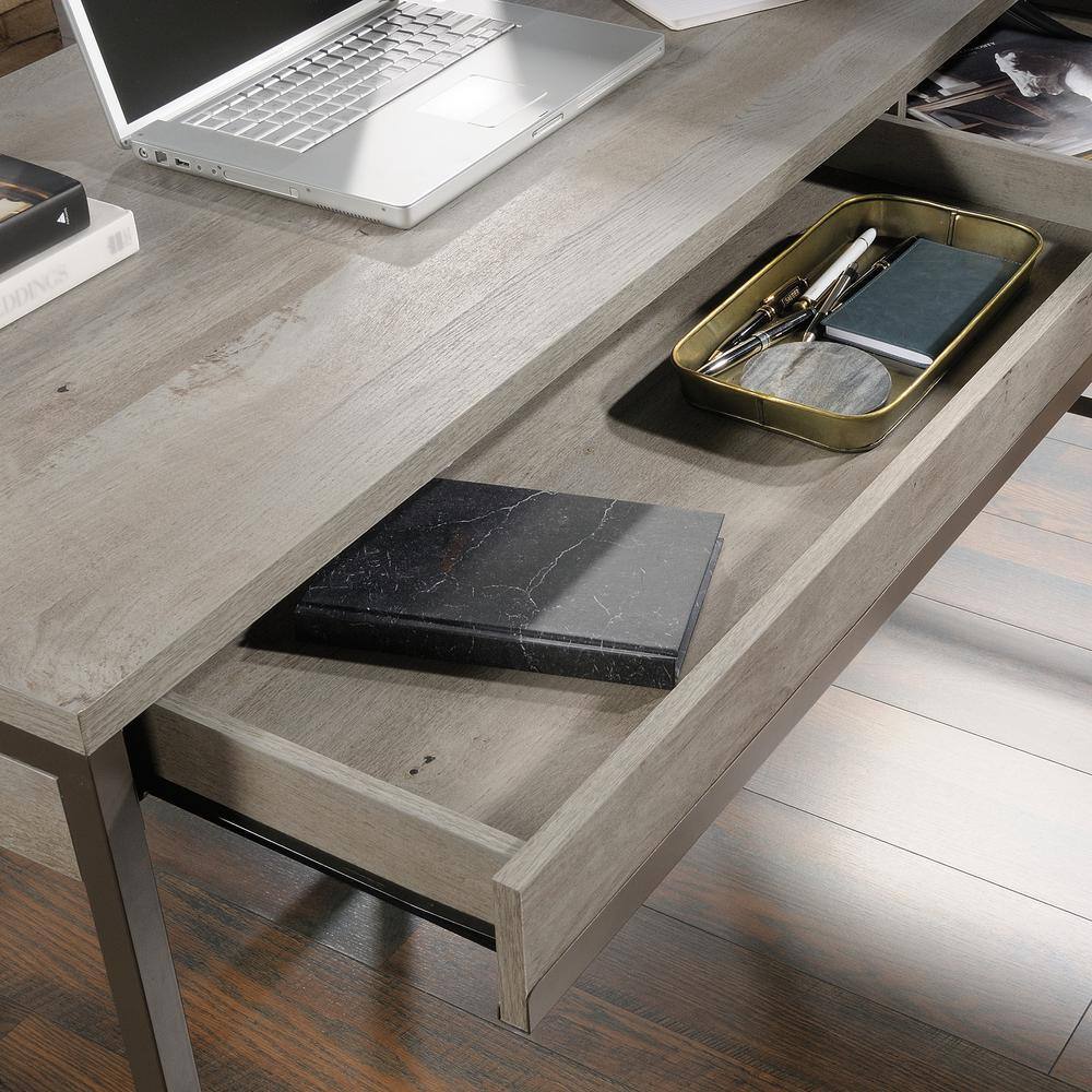 Mystic Oak® L-Shaped Corner Computer Desk with Drawer