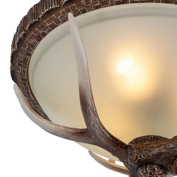 ★tmsjh70 OUKANING 16.5 in. 3-Light Antique Colors Vintage Resin