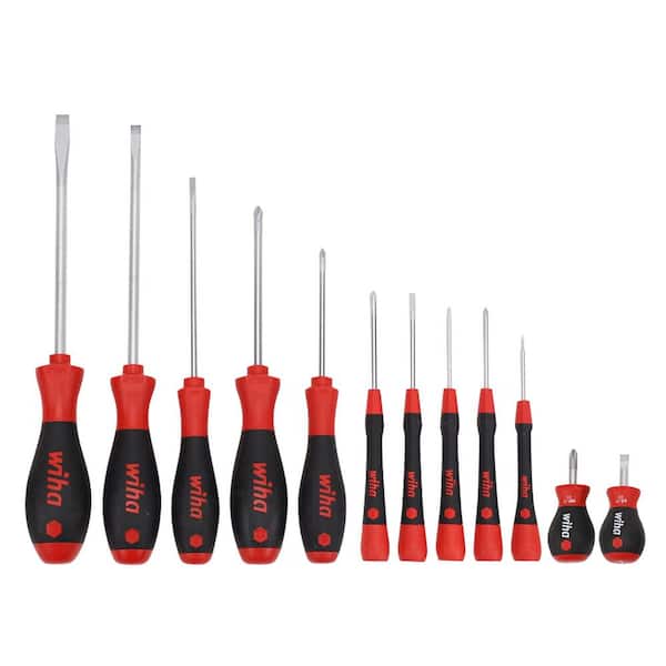 PicoFinish Precision, SoftFinish Standard and Stubby Phillips, Slotted Screwdriver Set (12-Piece)
