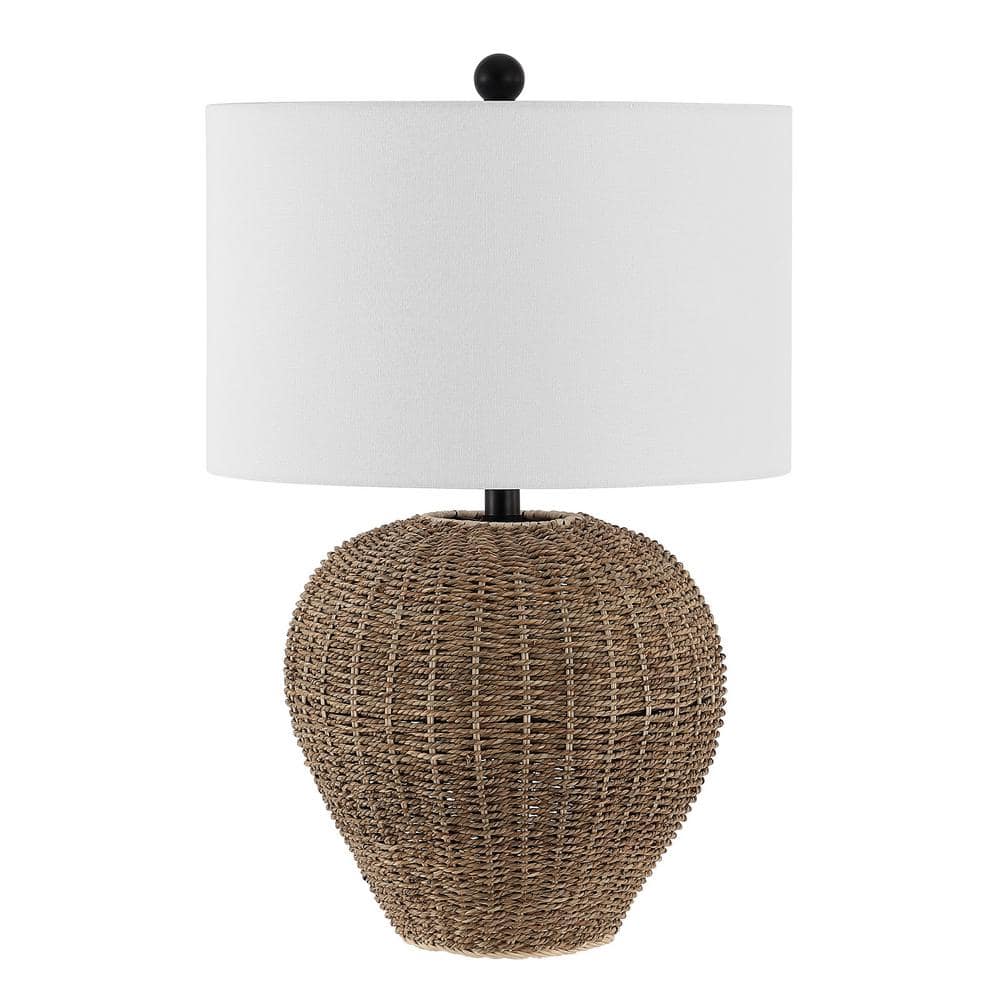 SAFAVIEH Firth 23 .5 in. Rattan Table Lamp TBL4444A The Home Depot