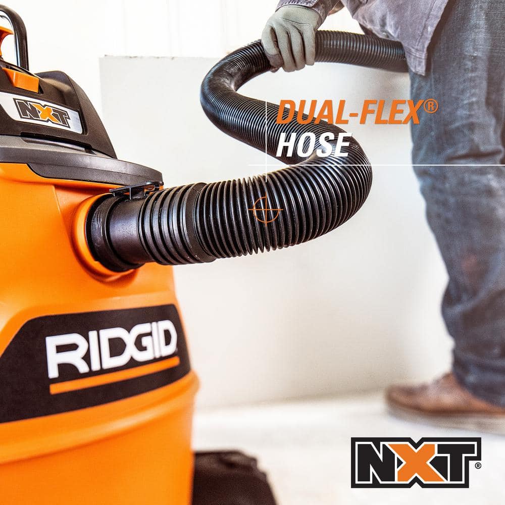 RIDGID 12 Gallon Orange Polypropylene Wet/Dry Vacuum with HEPA Filter
