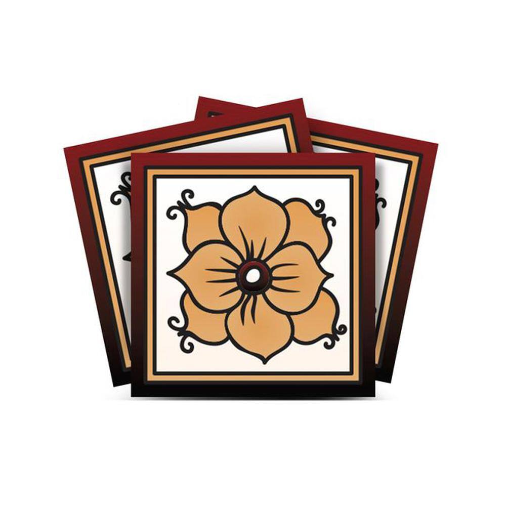 Brown and Maroon M15 6 in. x 6 in. Vinyl Peel and Stick Tile (24-Tiles, 6 sq. ft./pack) price history on PriceWatchPro