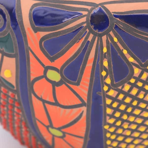 Extra Large Multicolored Talavera Chata Planter