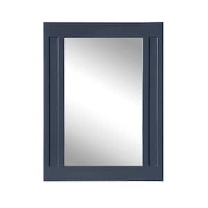 Aberdeen 24 in. W x 32 in. H Rectangular Framed Wall Mount Bathroom Vanity Mirror in Midnight Blue