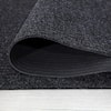 Ottomanson Waterproof Non-Slip Rubberback Solid 4X20 Indoor/Outdoor Runner  Rug, 4 ft. x 20 ft.,Black, Polyester Garage Flooring SRT704-4X20 - The Home  Depot