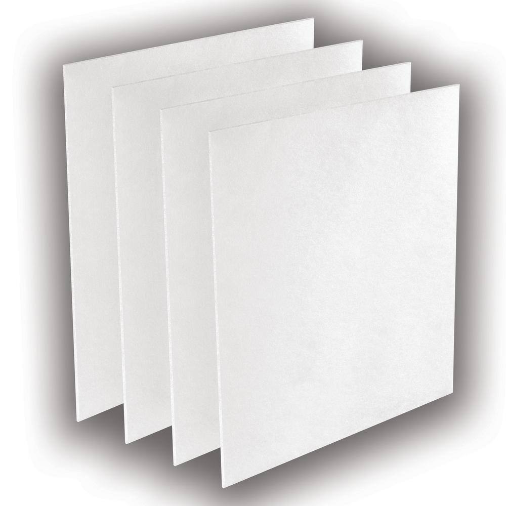 White Prefilter for Air Purifier, 4-Pack