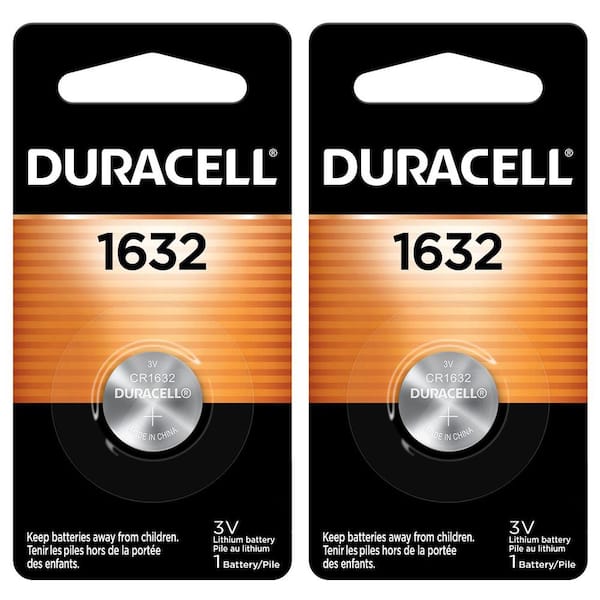 Duracell 1632 Lithium Coin1-Count Battery Mix Pack (2 Total Batteries)