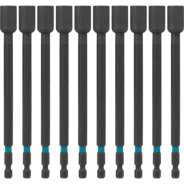 Makita ImpactX 3/8 in. x 6 in. Modified S2 Steel Magnetic Nut Driver (10-Pack)