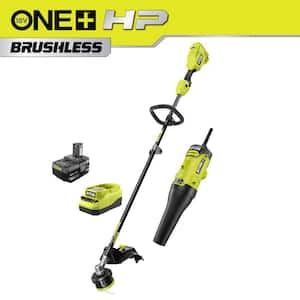 RYOBI ONE+ HP 18V Brushless Whisper Series String Trimmer w/ Extra