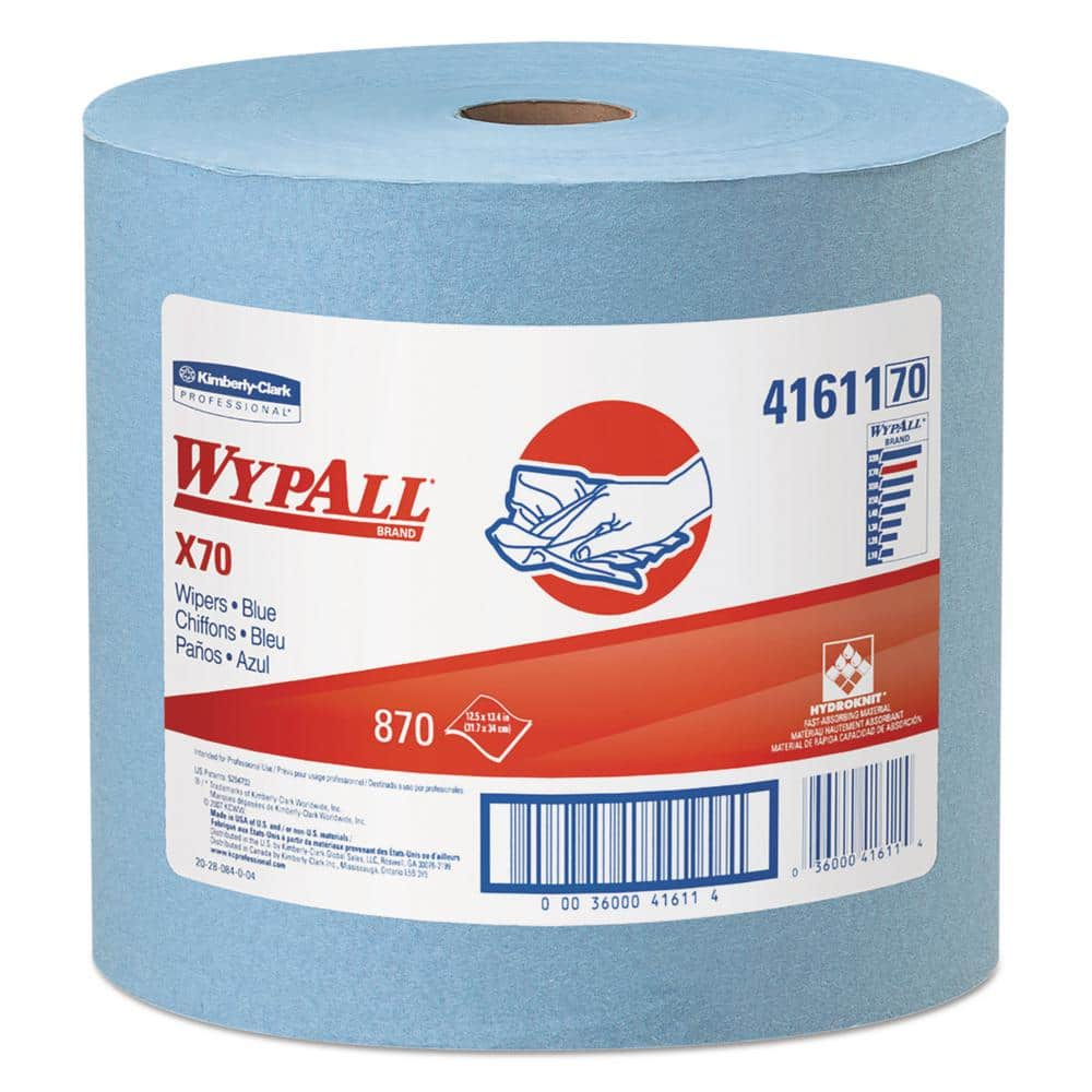 Wypall X70 Jumbo Roll Wipers Blue 870 Roll Kcc The Home Depot