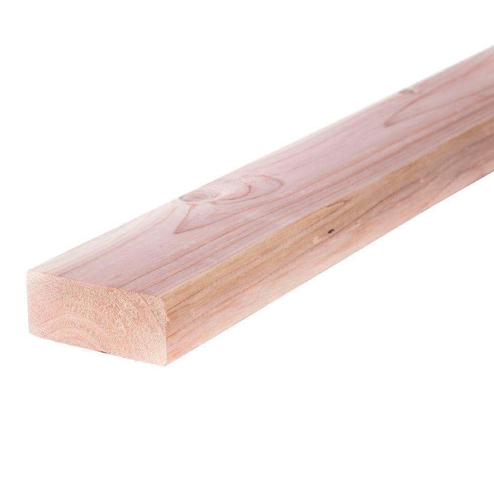 2 In X 4 In X 8 Ft Construction Common Redwood Lumber The Home Depot