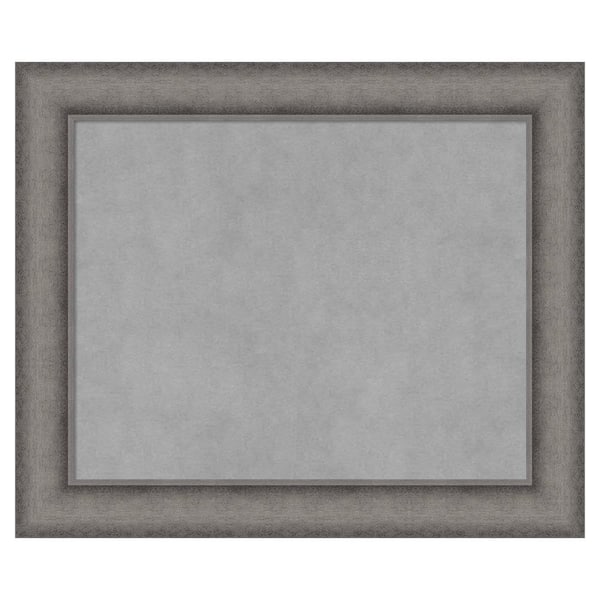 Amanti Art Burnished Concrete 24 in. x 20 in. Framed Magnetic Board