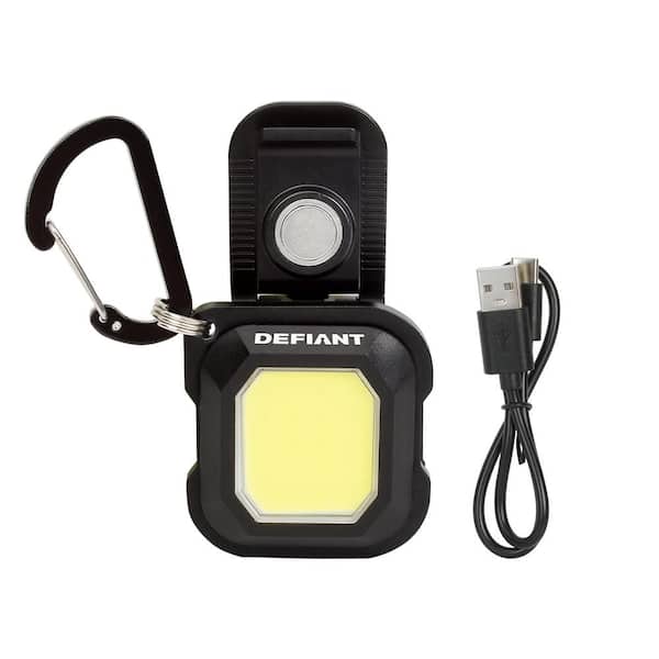 Defiant 200-Lumens Mini Rechargeable Multi-Use Utility Light 91396