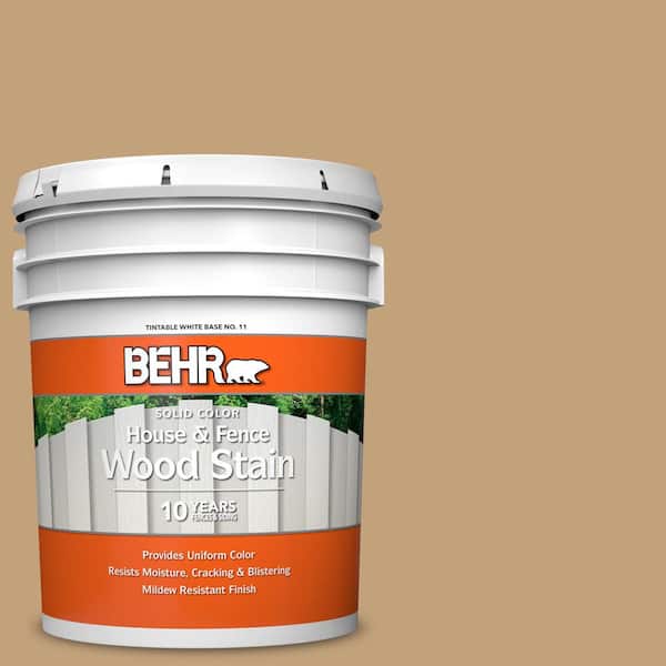 5 gal. #SC-145 Desert Sand Solid Color House and Fence Exterior Wood Stain