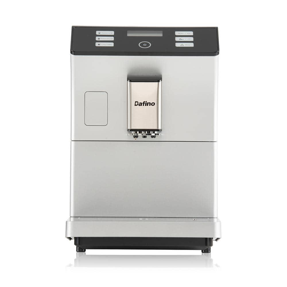 20-Cup 19 Bar Silver Fully Automatic Espresso Machine with LED Display and Stainless Steel Buttons