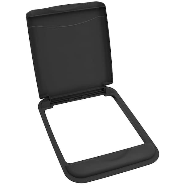 Rev-A-Shelf 50 qt. Trash Can Replacement Lid, Black (Lid Only)