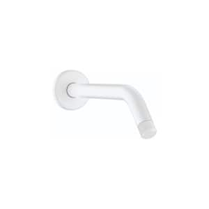 Standard 9 in. Shower Arm in Matte White