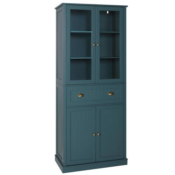 Reviews for VEIKOUS 72 in. H Blue Kitchen Storage Pantry Closet