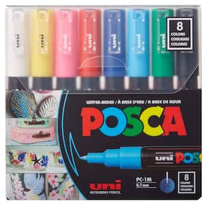 PC-1M Extra-Fine Paint Marker Set (8-Colors)
