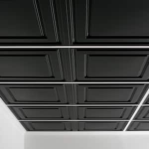 Stratford Feather-Light Black 2 ft. x 4 ft. Lay-in Ceiling Panel (Case of 10)