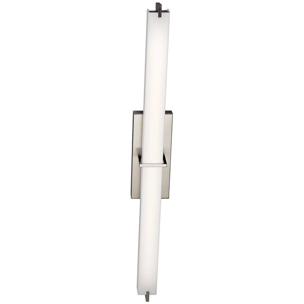 Brushed Nickel 37.5" Dimmable LED Wall Light
