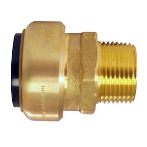 1 in. Brass Push-to-Connect x 3/4 in. Male Pipe Thread Reducing Adapter