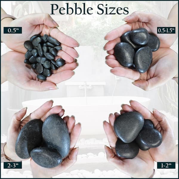 2-Pack Rainforest 5 lb Snow White Mini Pebbles 1 cm 