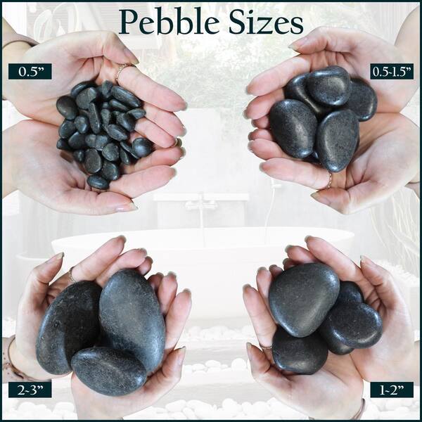 Rain Forest 12.0 cu. ft. 1 in. to 3 in. 900 lbs. Teakwood Pebbles  RFTWP3-30-P30 - The Home Depot