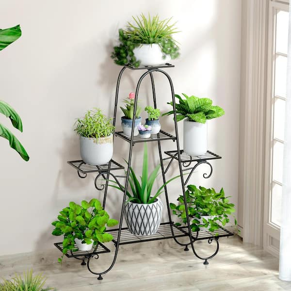 イタリア ドマン プラントスタンド AESOME 39 in. Plant Stand Metal Indoor 7-Tier Flower Pot Holder