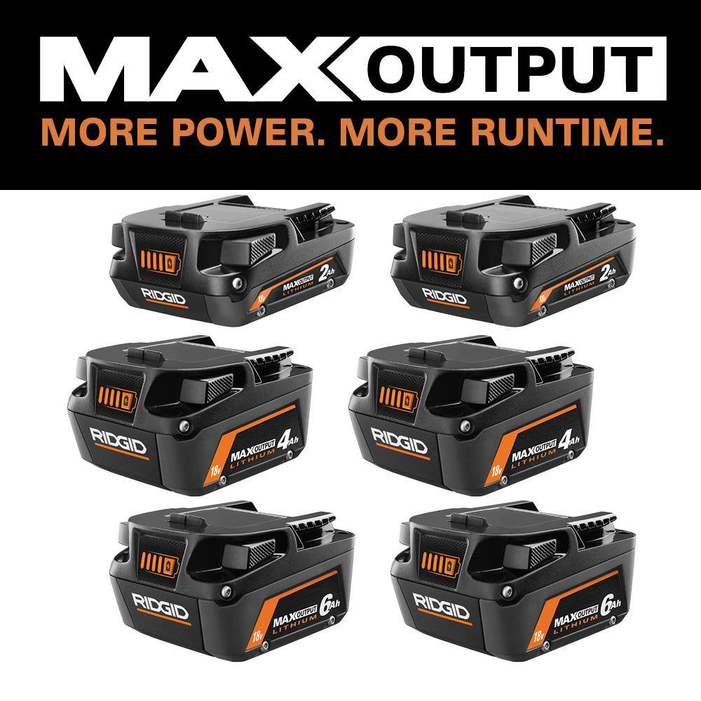 RIDGID 18V Lithium-Ion MAX Output 6.0 