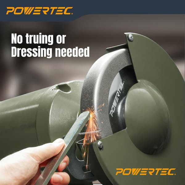 8 in. x 1 in. x 5/8 in. 320 Grit CBN Grinding Wheel & 8 in. x 1-1/2 in. x 5/8 in., 80 Grit, CBN Sharpening Wheel, 2PK