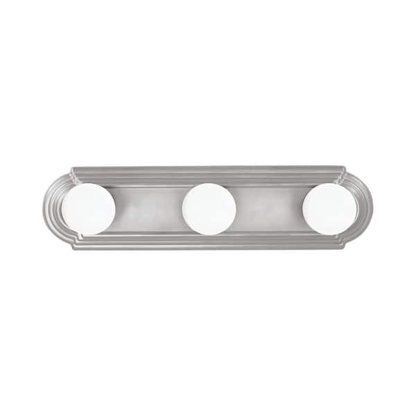 Capital Lighting Fixture Company Alice 18 in. W x 5 in. H x 2 in. E 3-Light Matte Nickel Vanity Light with ADA Compliant