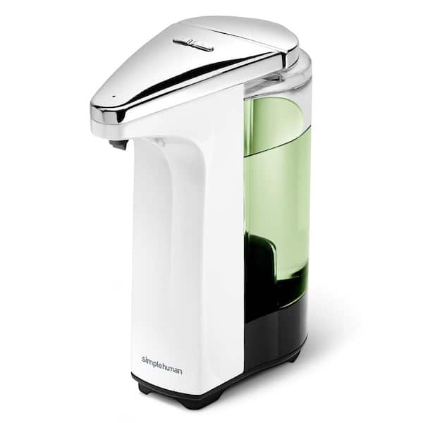 simplehuman 8 fl. oz. Compact White Sensor Pump for Soap Lotion or Sanitizer