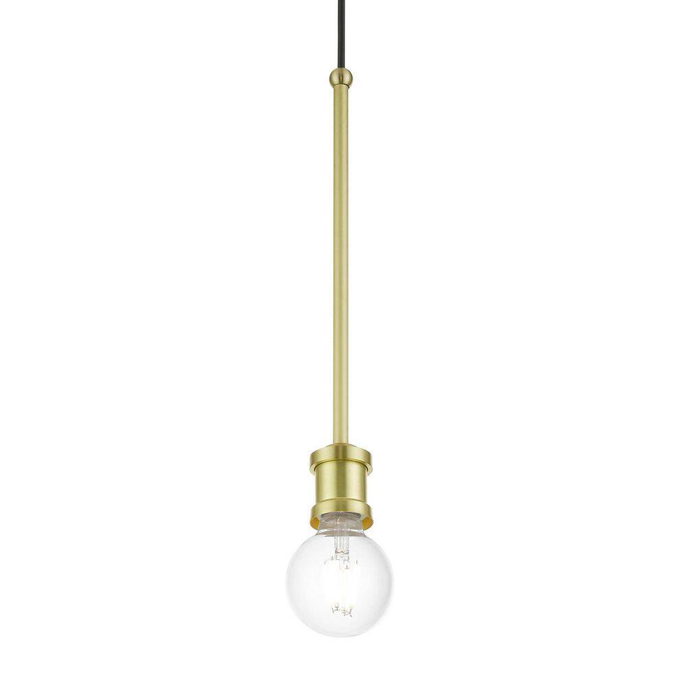 Lansdale Mini 5" Satin Brass Indoor/Outdoor Pendant Light