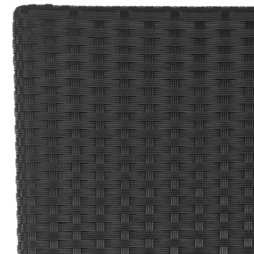 Bethel Black Wicker and Aluminum Bar Stool