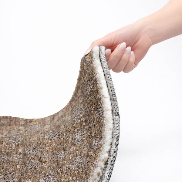 Dream Shag Premium Machine Washable Abstract ADS702 Chocolate 10 ft. x 14 ft. Area Rug