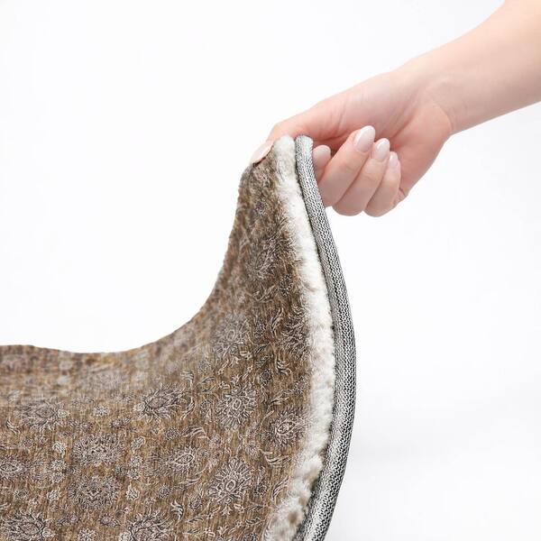 Dream Shag Premium Machine Washable Abstract ADS702 Chocolate 9 ft. x 12 ft. Area Rug